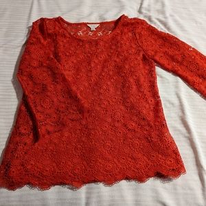 Adiva Lace Top size small